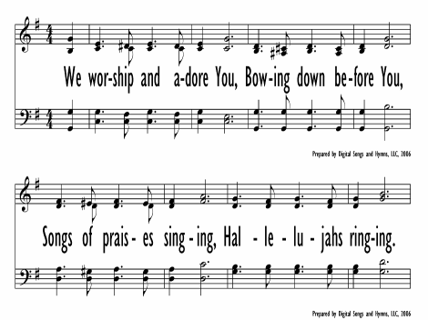 We Worship and Adore You | Hymnary.org